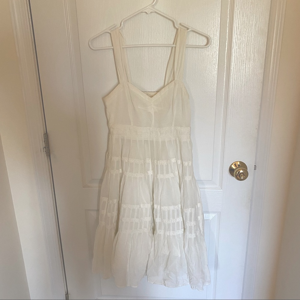 Anthropologie Maeve White Dress | Size 2